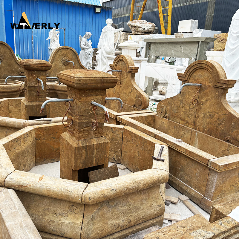 French style antique limestone fountains-MFC101203