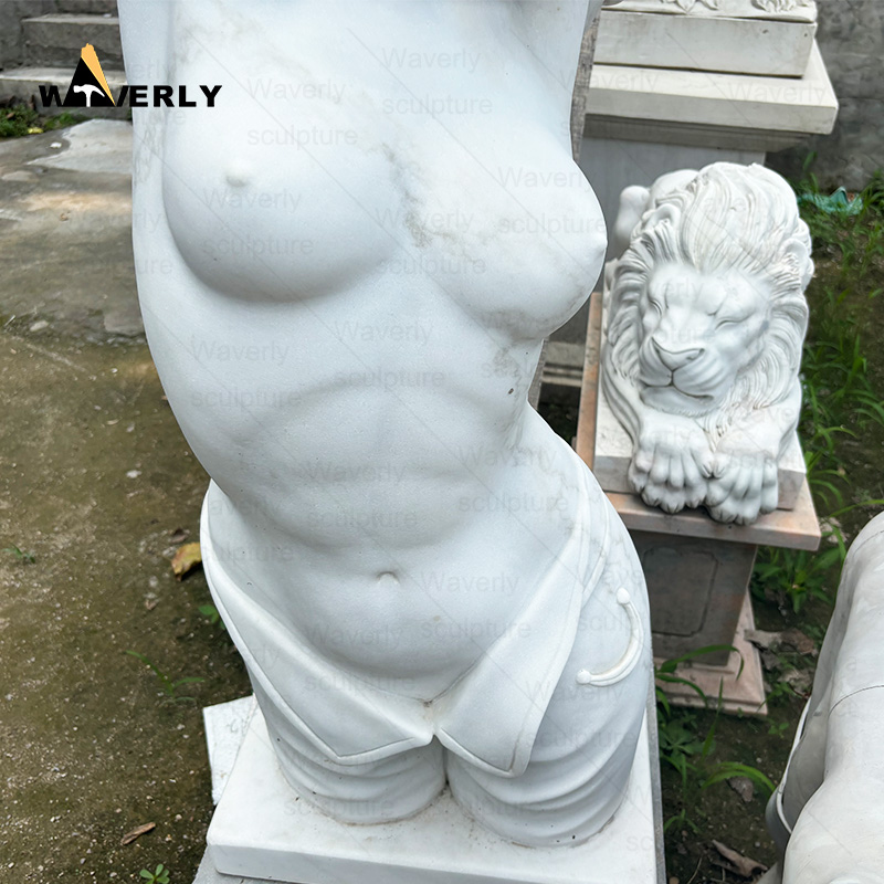 wholesale life size natural stone woman body bust statue MBC24-10-1701