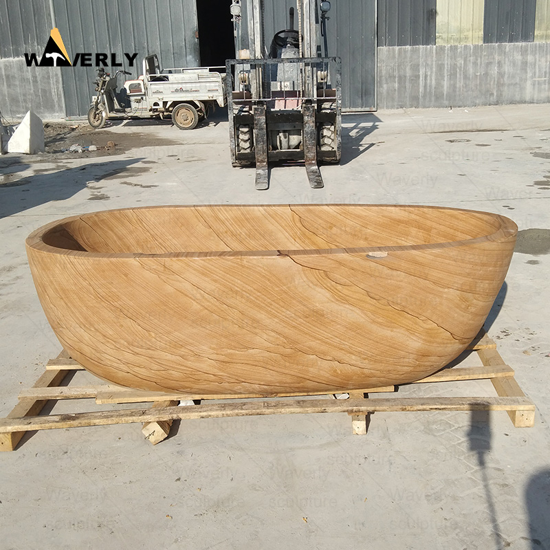 natural stone granite wood sandstone bathtub C24-101801