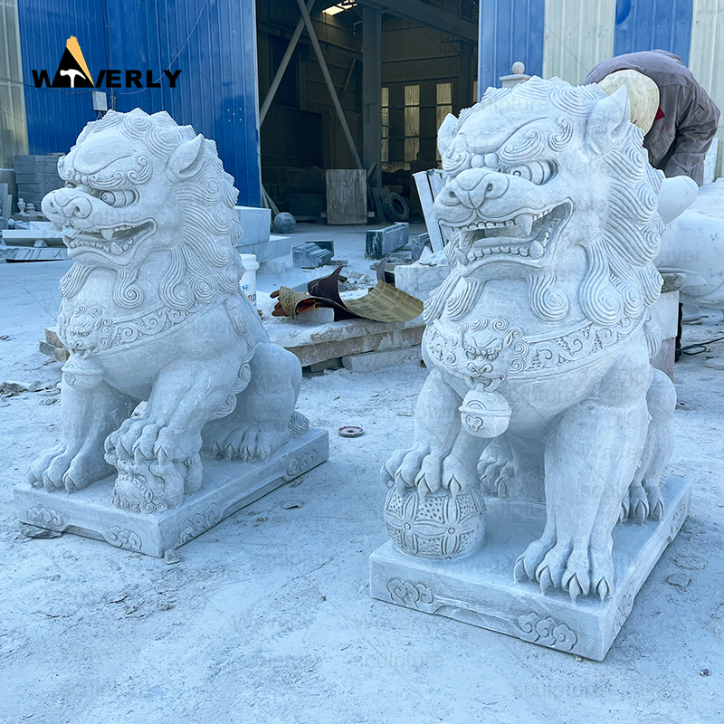 large gardenchinese granite foo dog statues ML-102302CH