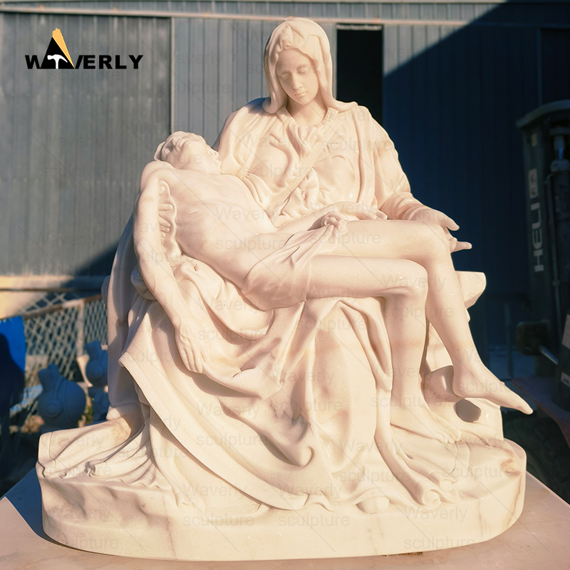 1M Heigh white marble pieta statue MBC24-10-3101