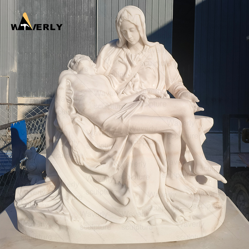 1M Heigh white marble pieta statue MBC24-10-3101