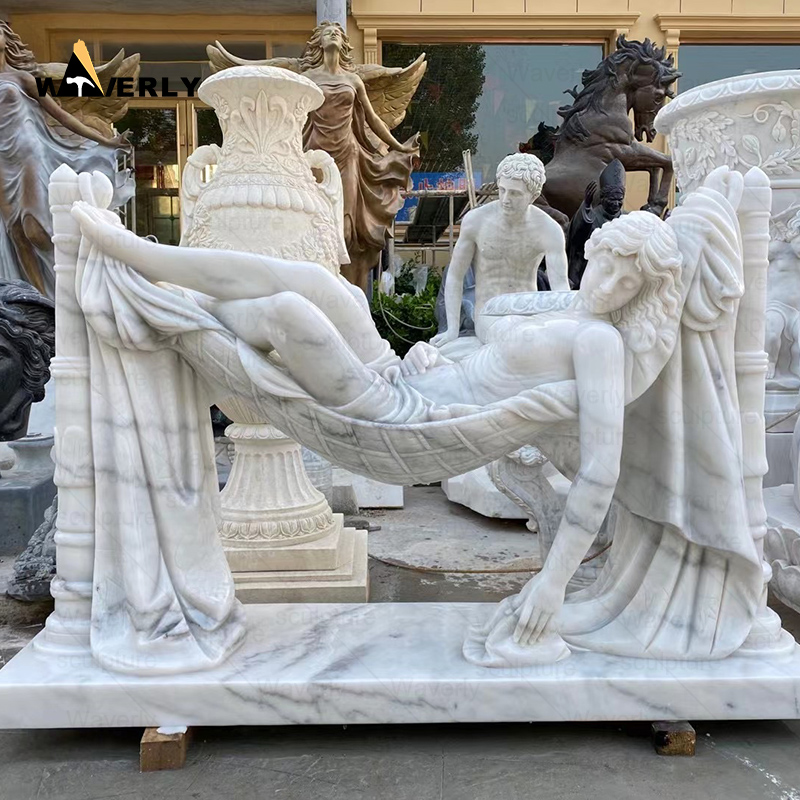 Life Size Marble stone sleeping beauty statue MBC24-10-3103