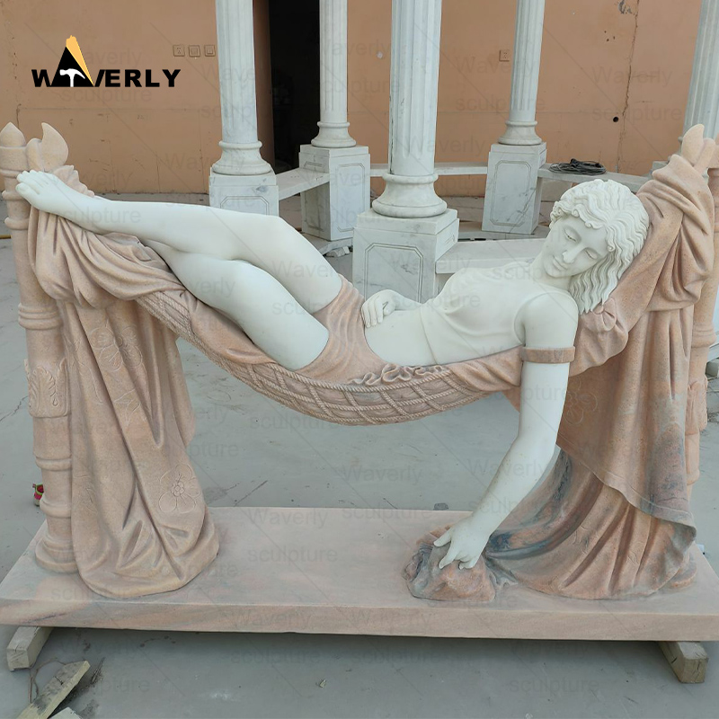 Life Size Marble stone sleeping beauty statue MBC24-10-3103