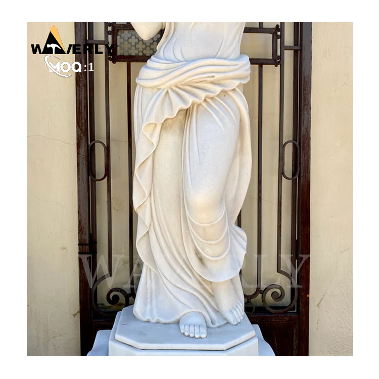 Garden Decorative Marble Greek Lady Sculpture Fountain MAR24-1115-01