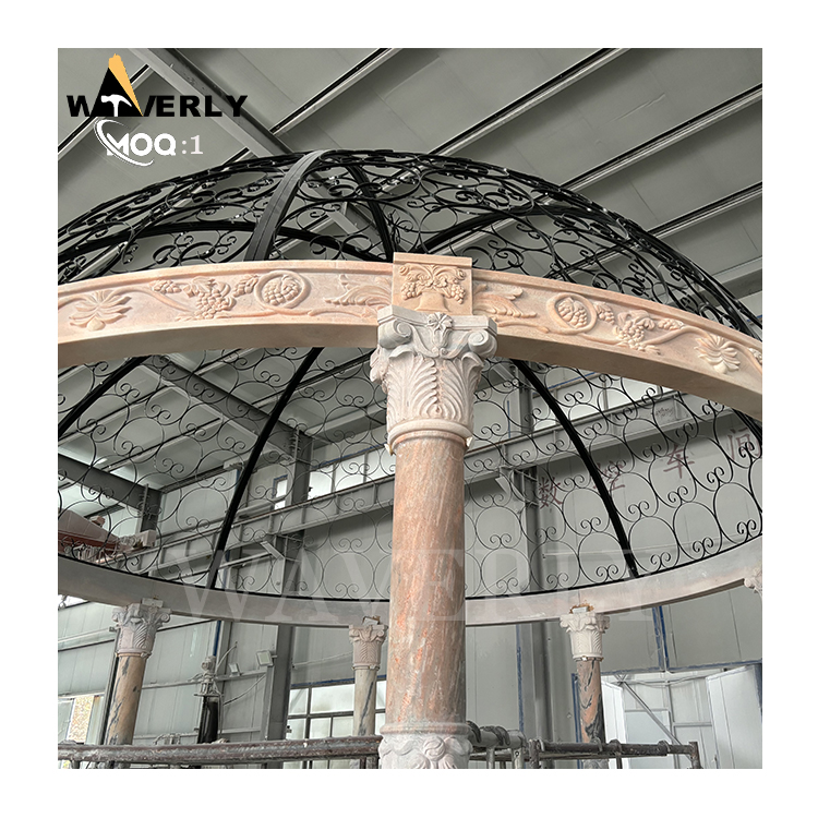 European Style Modern Garden Decoration Marble Gazebo   MAR24-1118-13