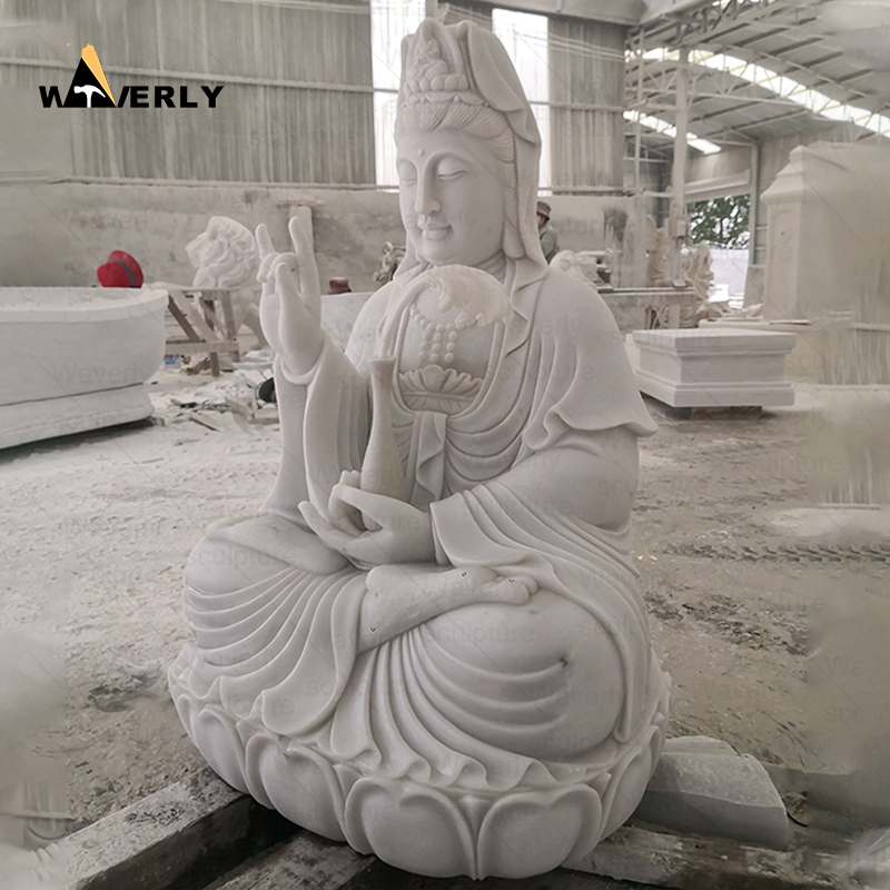 Custom High Quality chinese guanyin stone buddha statue CH24-111902