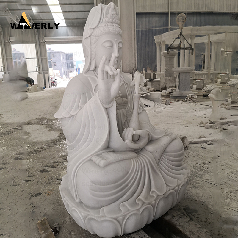 Custom High Quality chinese guanyin stone buddha statue CH24-111902