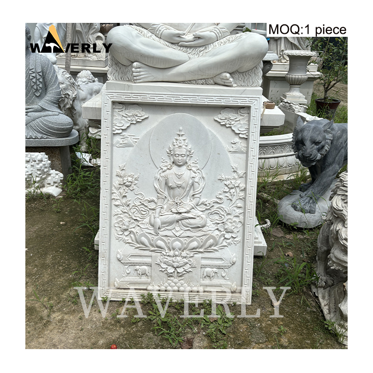 Life Size Marble Buddha Statue Relief  MAR-1120-7