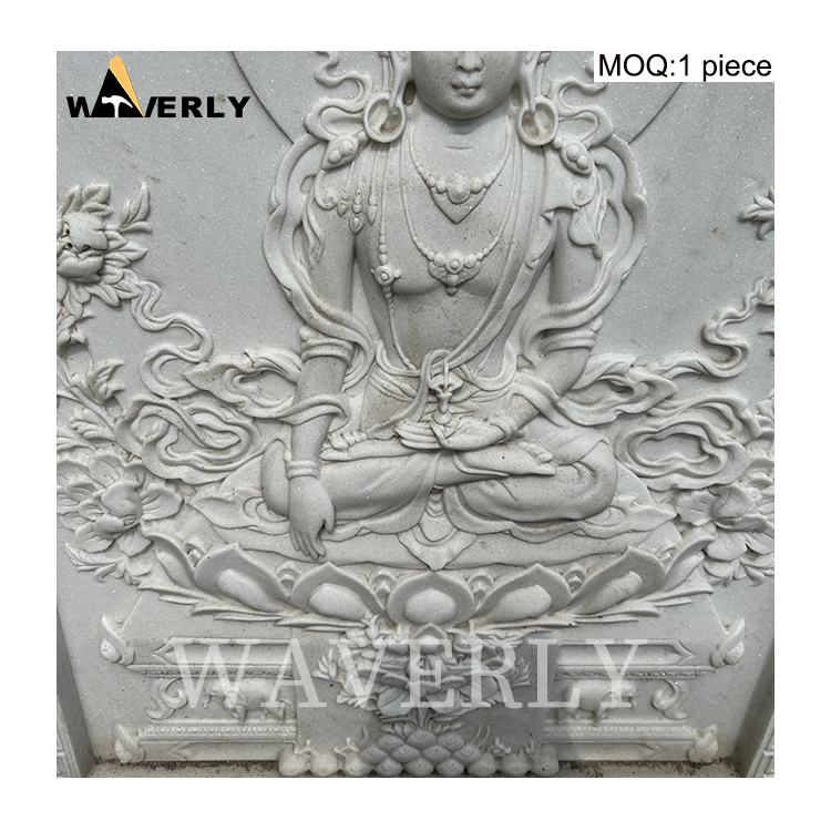 Life Size Marble Buddha Statue Relief  MAR-1120-7