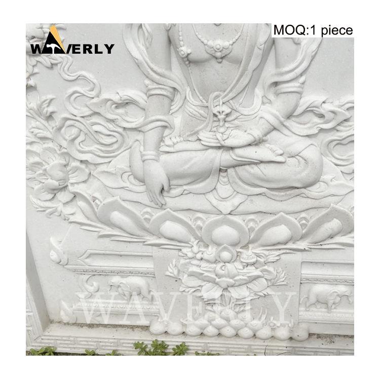 Life Size Marble Buddha Statue Relief  MAR-1120-7