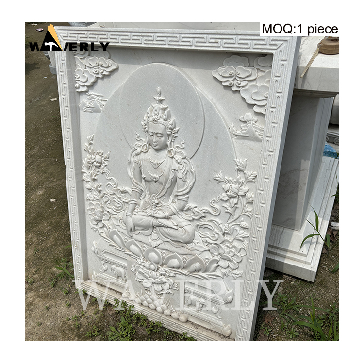 Life Size Marble Buddha Statue Relief  MAR-1120-7