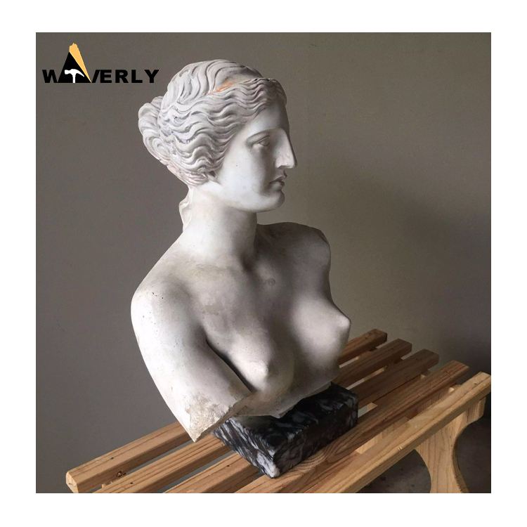 Hand Carved White Marble Bust Venus Statue  MAR-1120-9