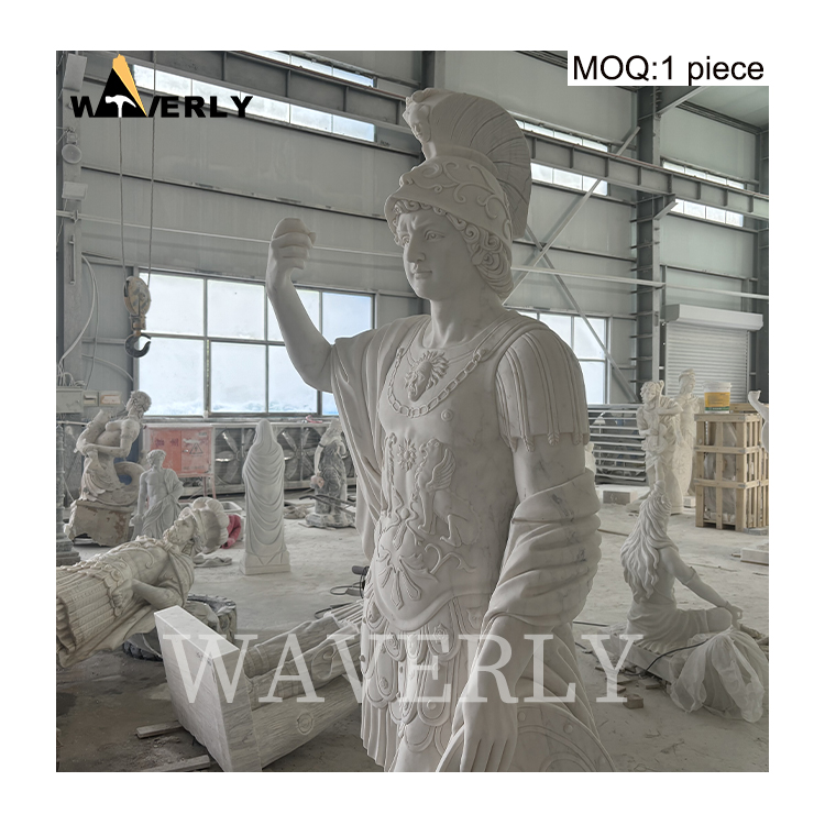 Greek Marble Soldier Statue For Sale  MAR-1120-12