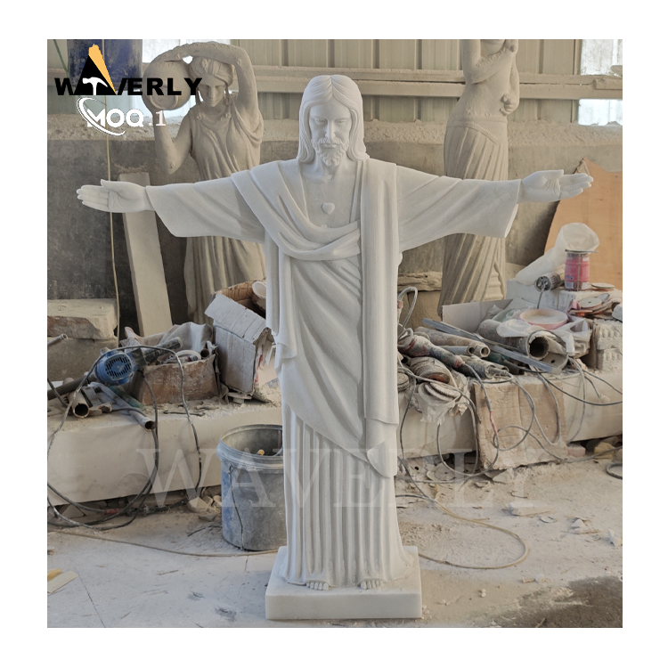 Outdoor Garden Decoration Marble Jesus Statue MF24-1126-3