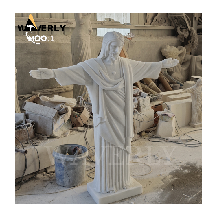 Outdoor Garden Decoration Marble Jesus Statue MF24-1126-3