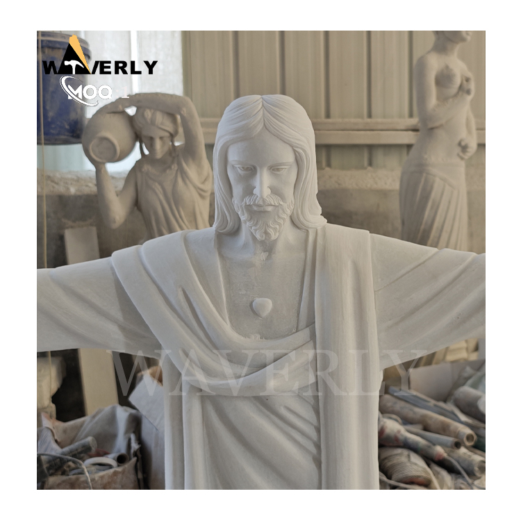 Outdoor Garden Decoration Marble Jesus Statue MF24-1126-3