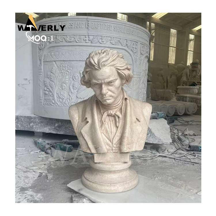 Marble Beethoven Bust Sculpture MBC24-1127-3