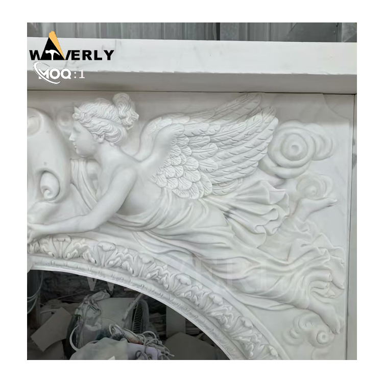 Marble Statue Fireplace Surround MBC24-1127-4