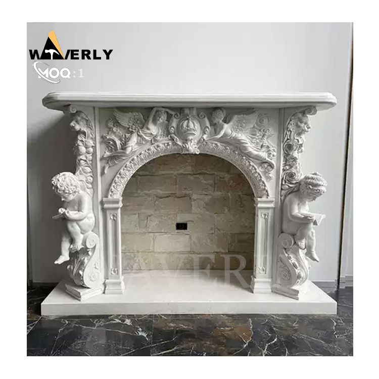 Marble Statue Fireplace Surround MBC24-1127-4