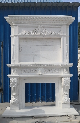 Marble fireplace