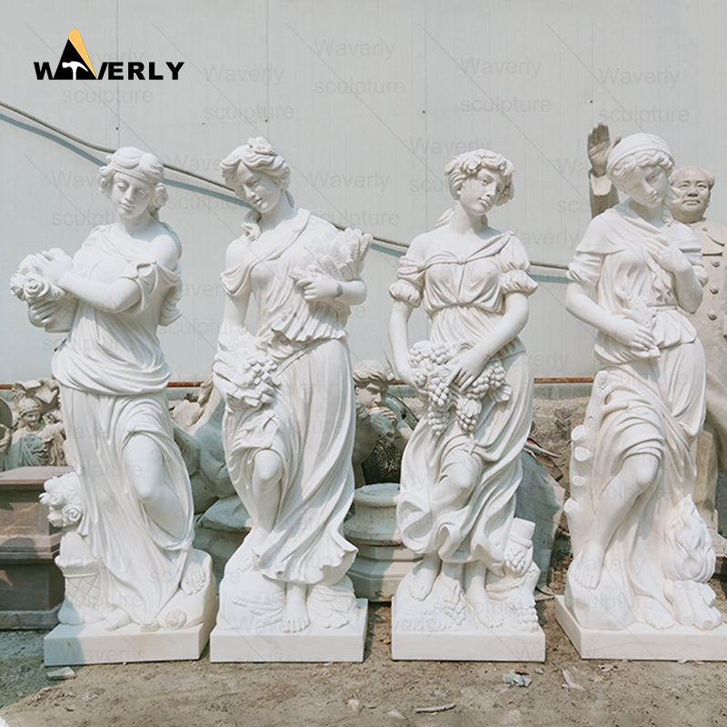 White Marble Greek Goddess Four Season Lady Statues prices CH24-112802