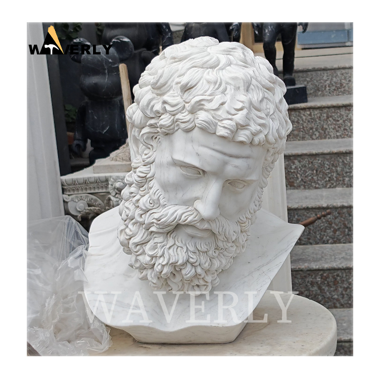 Custom Design White Marble Bust Sculpture MF-1128-8