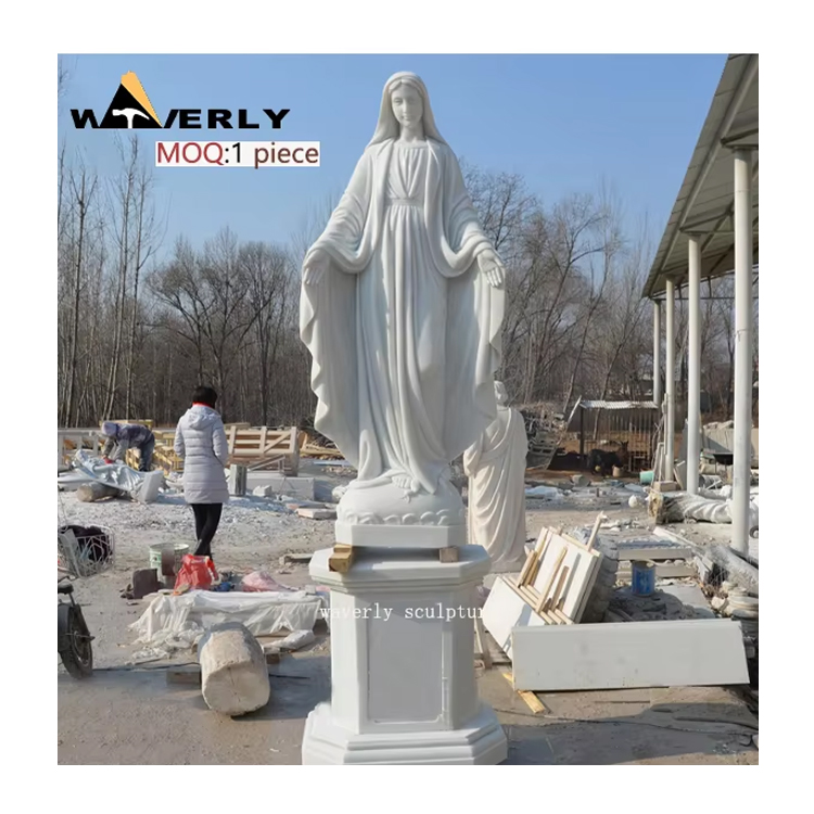 Custom Design Church Marble Virgin Mary Statue MF-1128-21