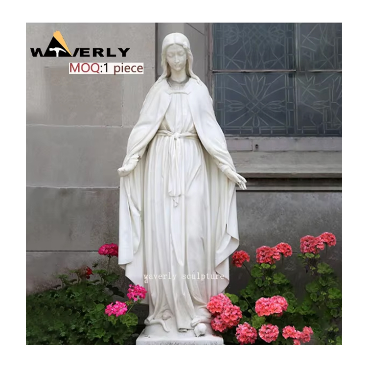 Custom Design Church Marble Virgin Mary Statue MF-1128-21