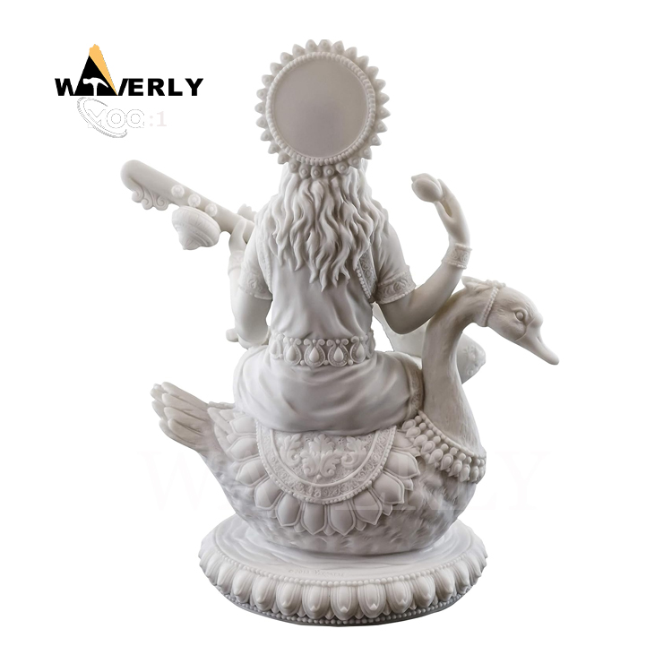 Hindu God Statue Marble Saraswati Statue MF-1128-28