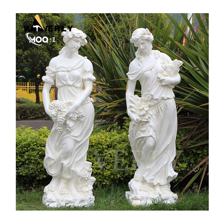 Hand carved Courtyard Landscape Marble Four Seasons Statue MF-1202-2