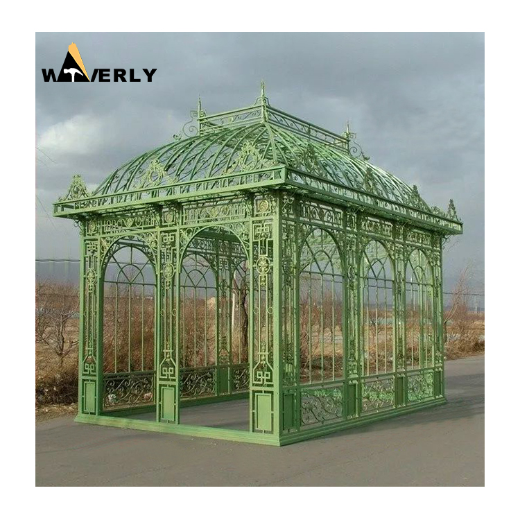 Modern Outdoor Landscape Decor Metal Wrought Iron Gazebo  MF-1202-13