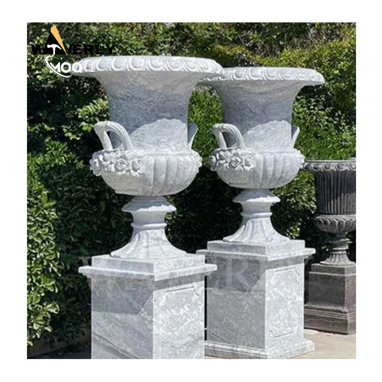 Custom Design Garden Courtyard Marble Flower Pots  MF24-1203-3