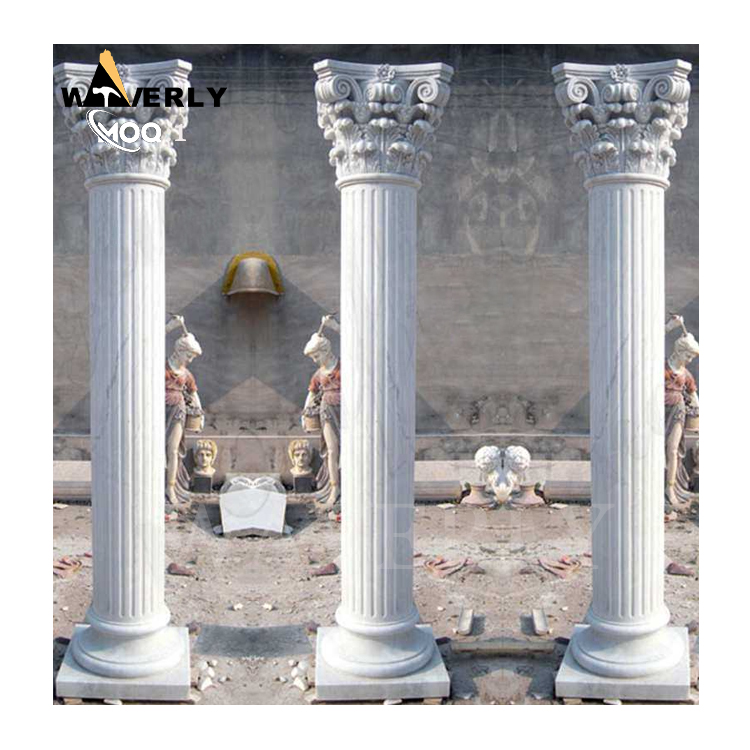 Hand Carved Outdoor Indoor Luxury Marble Columns  MF24-1203-9