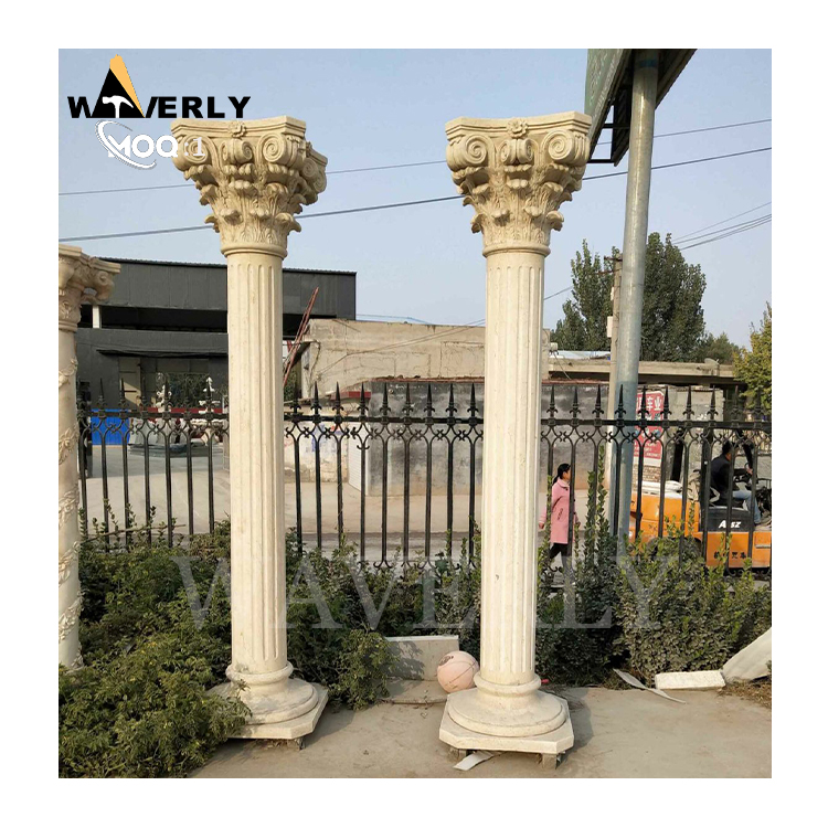 Hand Carved Outdoor Indoor Luxury Marble Columns  MF24-1203-9