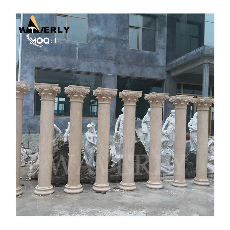 Hand Carved Outdoor Indoor Luxury Marble Columns  MF24-1203-9