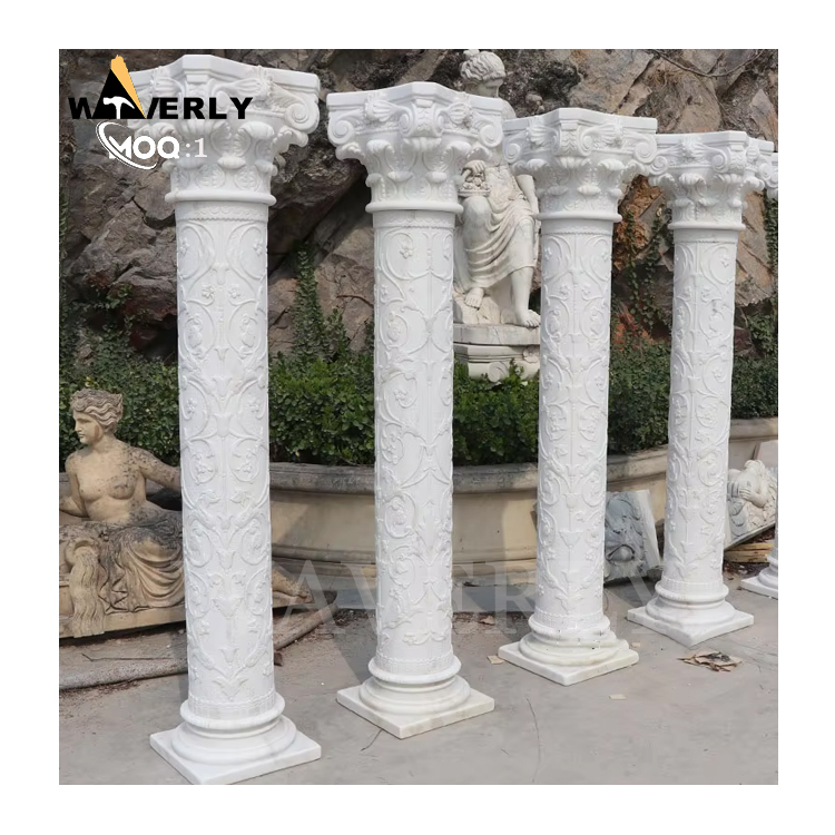 Large White Marble Columns  MF24-1203-11