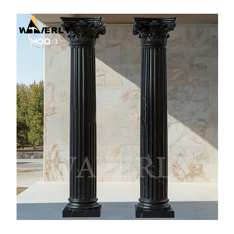 Villa Front Door Decoration Marble Column  MF24-1203-15