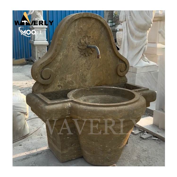 Custom Design Outdoor Limestone Fountain MF24-1206-4