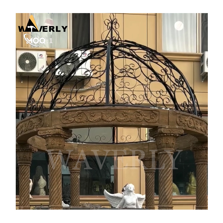 Custom Carved Decor Antique Style Garden Gazebo  MF24-1206-10