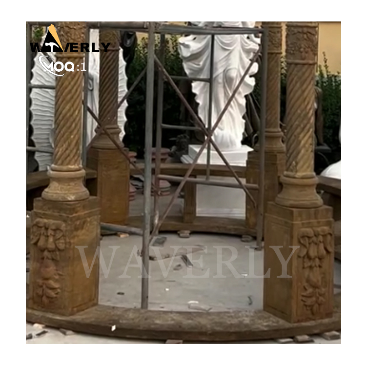 Custom Carved Decor Antique Style Garden Gazebo  MF24-1206-10