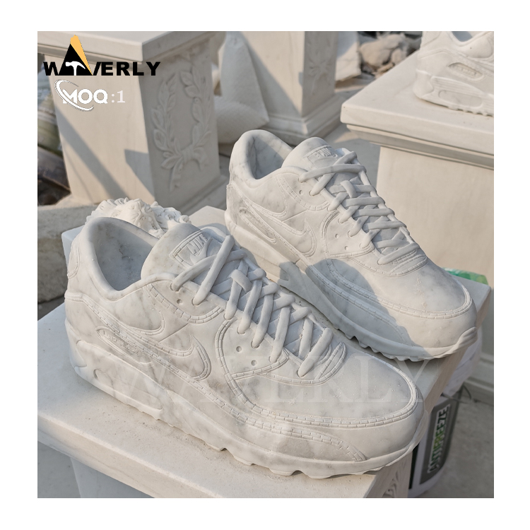 Custom Design Modern Marble Shoe Statue  MF24-1209-2