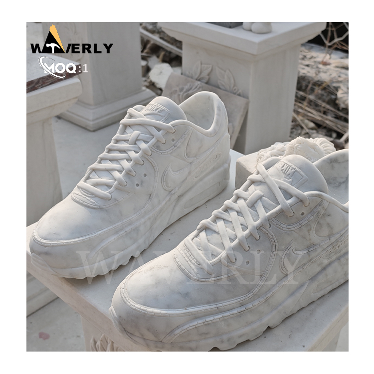 Custom Design Modern Marble Shoe Statue  MF24-1209-2