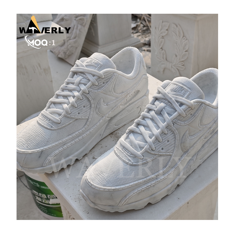 Custom Design Modern Marble Shoe Statue  MF24-1209-2