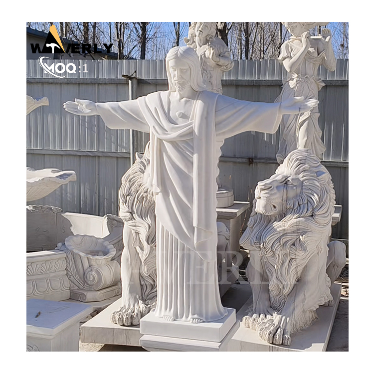 Garden Decoration Marble Jesus Statue  MF24-1209-4