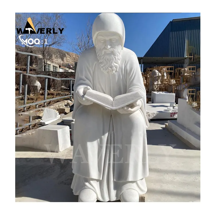 Life Size Marble Church Saint Charbel Statue  MF24-1209-6