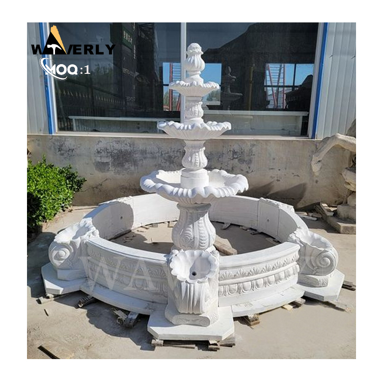 Villa Courtyard Natural Marble Fountain  MF24-1210-3