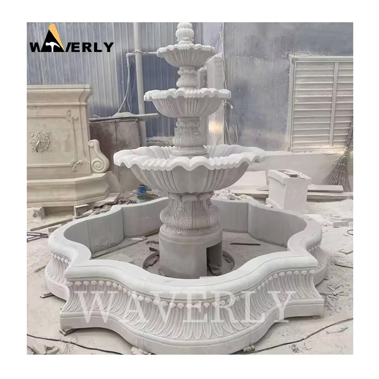 Villa Courtyard Natural Marble Fountain  MF24-1210-3