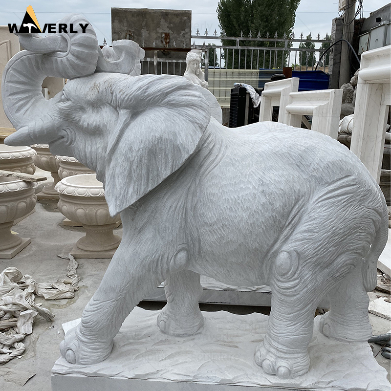 Custom Design Natural Stone Elephant Statue  MF24-121601