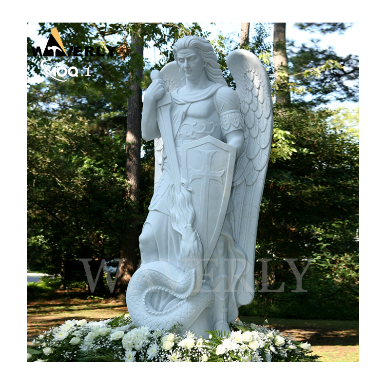 Hand Carved Cemetery Angel Statues Headstones  MF24-1217-2